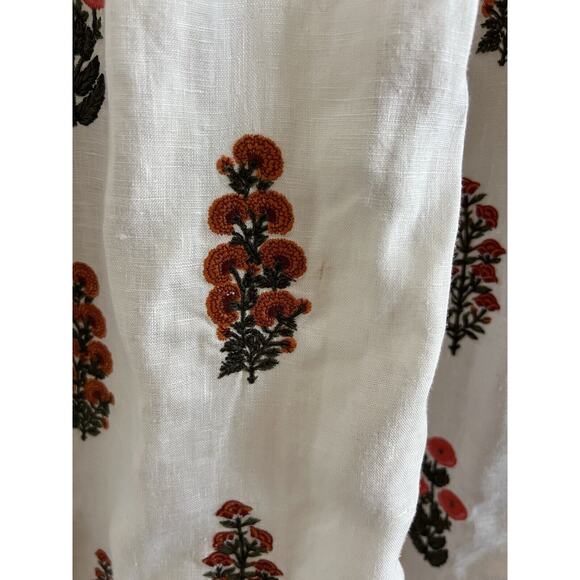 Agua by Agua Bendita Pistachio Dahlia Linen Maxi Dress in Size Small - Picture 5 of 14